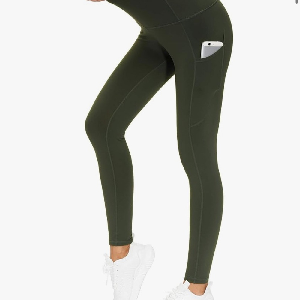 Olive Green Women's Leggings
